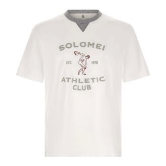 Brunello Cucinelli Hombre, Camisetas, Blanco, Talla: L