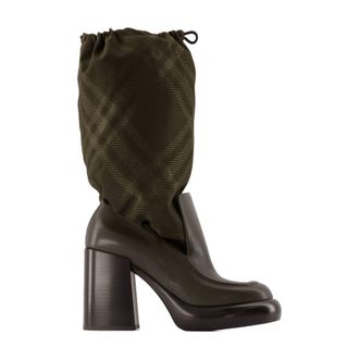 Burberry Womens Wedge 95 Boots Multicolor Calfskin