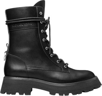 Michael Kors Stivaletti Caleb in pelle con suola carrarmato - - Shoes - Donna - Nero - 38 1/2 EU