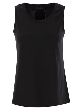 Max Mara Erbert Top de algod&oacute;n estirle de ajuste regular