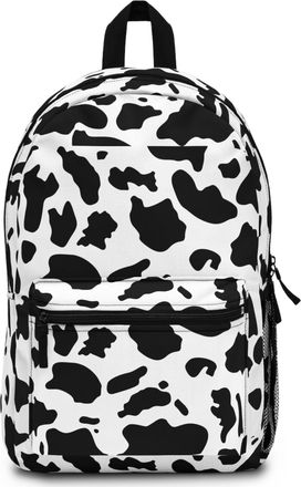 Generic Black White Cow Print Backpack | Dalmation Spot Pattern Backpack, Multiple, One Size