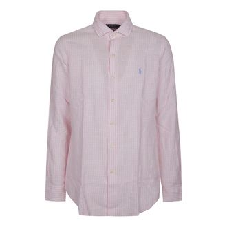 Polo Ralph Lauren Long Sleeve Sport Shirt - Heren - Casual Overhemden - Roze - L - Overhemden