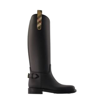 Burberry Cavalier Outdoor Laarzen - Dames - Schoenen - Bruin - Maat: 36 EU Katoen
