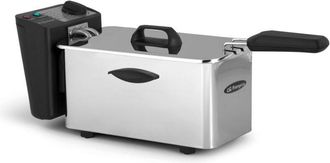 Orbegozo Orbegozo - Freidora De Acero Inoxidable Fdr 25, 2,5 Litros De Capacidad, Cubeta Acero Inoxidable Apta Para Lavavajillas, Termostato Regulable, Resiste