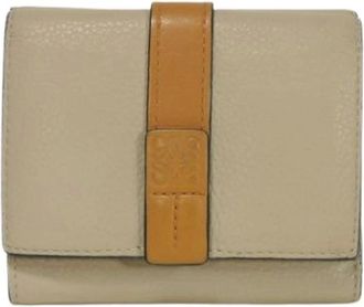 Loewe Pre-owned Wallets, female, Beige, Size: ONE SIZE Pre-owned Leather Wallet