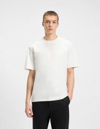HUGO BOSS Mens HUGO Dapolino Mens T-Shirt - Natural 102 - White - Size: 42