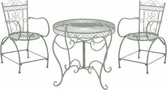 Clp Conjunto De Muebles De Jard&iacute;n Sheela Verde Antiguo