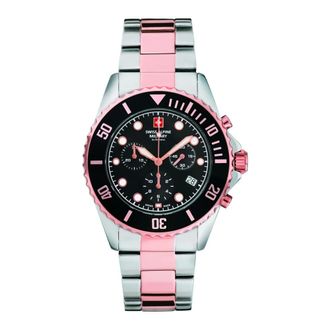 Swiss Alpine Military Master Diver Chronograph 7053.9157 - Heren - Accessoires - Grijs - Maat: ONE Size Leer