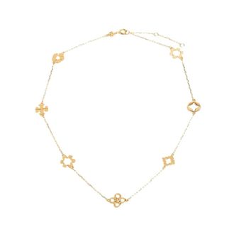 Tory Burch Kira Clover Charm Necklace - female - Tory Burch - Necklaces - Yellow - ONE SIZE - Accessories