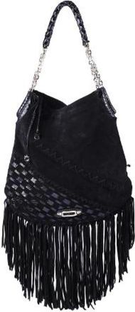 Jimmy Choo London Pre-owned Tatum Hobo Bag - Dames - Vintage Schoudertas - Zwart - ONE Size - Leer - Vintage