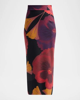 La Petite Robe Di Chiara Boni Luminette Floral Midi Skirt