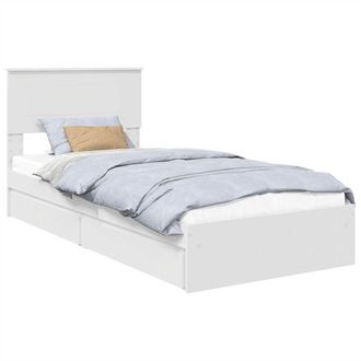vidaXL Cama Con Almacenamiento 75 X 190 Cm Madera De Ingenier&iacute;a Vidaxl