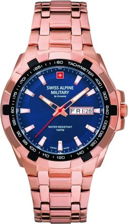 Swiss Alpine Military Star Fighter 41 mm - Heren - Horloges - Blauw - ONE Size - Accessoires