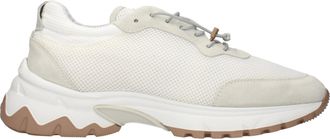 Eleventy Sneakers Herrens Stoff Wei&szlig;/Hellbeige