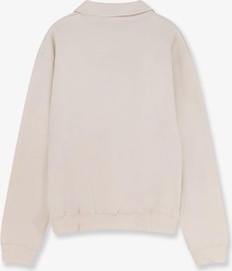 Woodbird Mens Organic Cotton Half-Zip Sweatshirt White Sweatshirts Sweater
