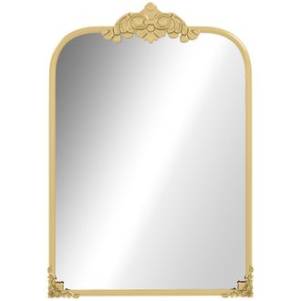 No Brand Espejo De Pared Elegante, 60x3x87cm, Tono Dorado
