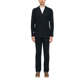 Boglioli Double-Breasted Suit - male - Boglioli - Double Breasted Suits - Blue - M - Suits
