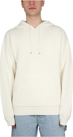 Dr&ocirc;le de Monsieur La Maille Capuche - Heren - Hoodies - Beige - M - Hoodies & sweatvesten