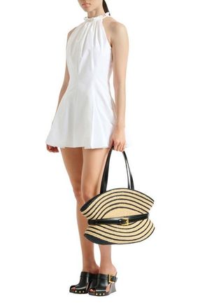 Balmain Flared cotton poplin dress in White at Nordstrom, Size 38 Eu