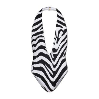 Balmain One-piece, female, Black, Size: 2XS Zebra One-piece Swimsuit