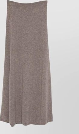Lisa Yang cashmere ribbed a-line midi skirt