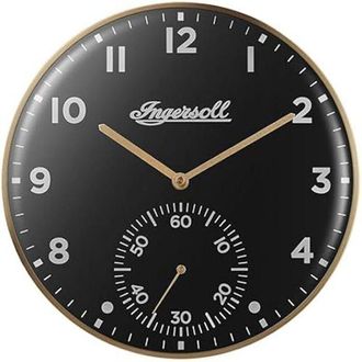 Ingersoll Analogue wall clock - INGERSOLL - Easy to read - Gold and Black - 30 cm