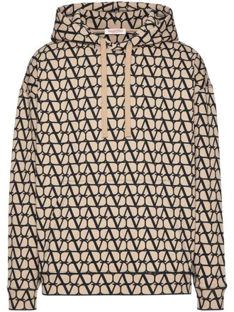 Valentino Garavani Toile Iconographe katoenen hoodie - Beige