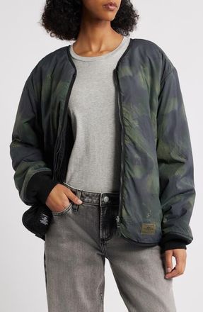 Alpha Industries Revers M-65 Quilted Liner Jacket in Black at Nordstrom, Size Xx-Large