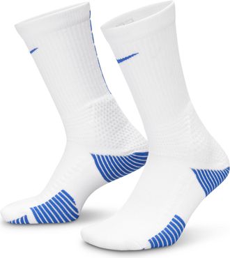 Nike Unisex Elite 2.0 Cushioned Crew Socks (1 Pair) in White | HM0285-102