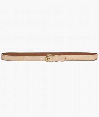 Frame Denim Womens Twist Buckle Belt In Chalk