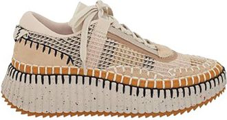 Chlo&eacute; Nama Whipstitch-Trim Low Top Sneaker, Brand Size 36 ( US Size 6 )