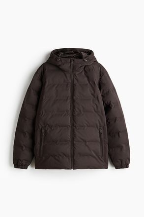 H&M Wasserabweisende Pufferjacke in Regular Fit - Brown
