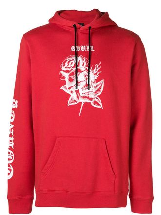Marcelo Burlon Felpa con cappuccio - Rosso