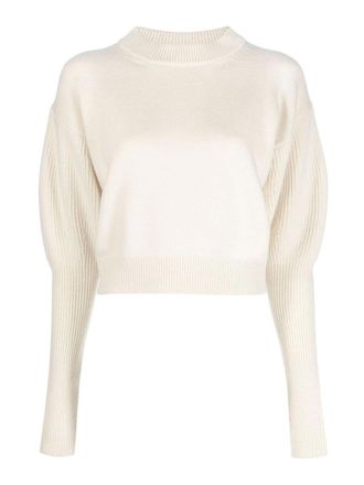 Alexander McQueen Cropped Wool-Cashmere Jumper