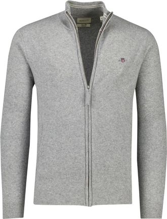 GANT Truien & Vesten, Heren, Grijs, 2Xl, Gant vest grijs