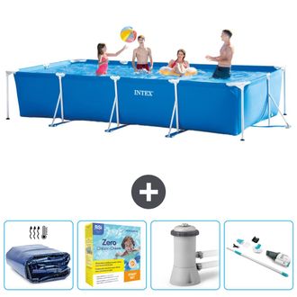 Intex Piscina Con Estructura Rectangular - 450x220x84 Cm - 7-piezas Scb12