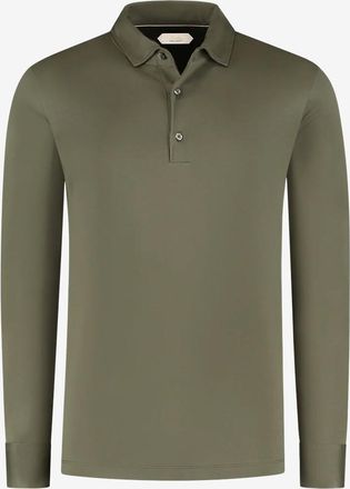 Aur&eacute;lien Langarm-Polohemd aus Baumwollpiqu&eacute; Aur1