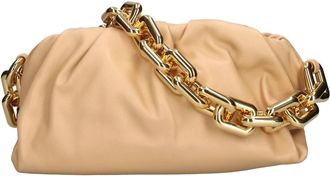 Bottega Veneta The Chain Pouch - Dames - Schoudertassen - Beige - ONE Size - Leer - Tassen