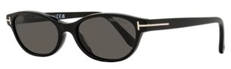 Tom Ford Womens Chloe-02 Oval Sunglasses TF1310 01A Black 52mm