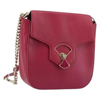 Bulgari Pre-owned Vintage Schoudertas - Dames - Vintage Schoudertas - Roze - ONE Size - Leer - Vintage