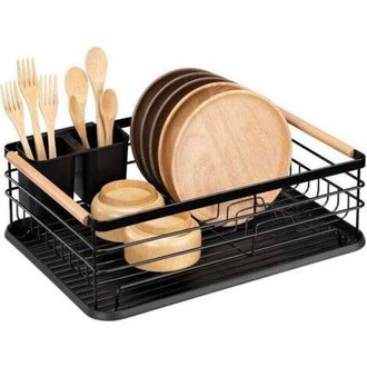 OEM Escurridor De Platos - Bandeja De Secado Para Fregadero De Cocina - Almacenamiento Para Cubiertos, Utensilios, Platos Y Vasos - No Requiere Montaje