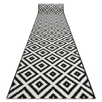 RugsX RugsX Bcf Morad Runner in Black | Size: 120 cm x 430 cm