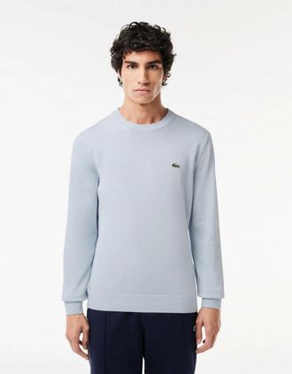 Lacoste Mens Lacoste Mens Organic Cotton Crew Neck Sweater - Phoenix Blue J2G - Size: 38