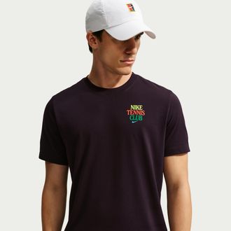 Nike Mens Court Dri-FIT Tennis T-Shirt in Red | IV6570-647