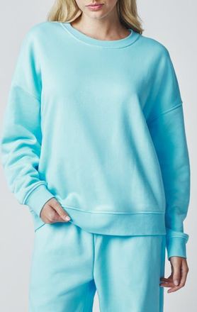 Florence By Mills Cozy Crush Oversize Sweatshirt in Tropical Blue at Nordstrom, Size Xx-Large