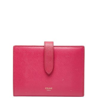 Celine Pink Leather Wallet (Bi-Fold) (Pre-Owned)