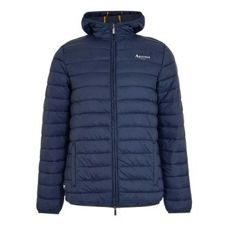 Aquascutum Mens Logo Puffer Jacket (Navy) - Size X-Large