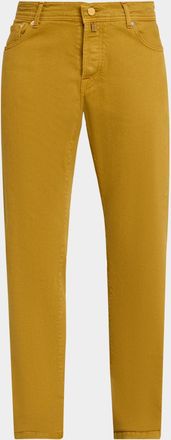 Kiton Stretch-Cotton Slim-Fit Trousers