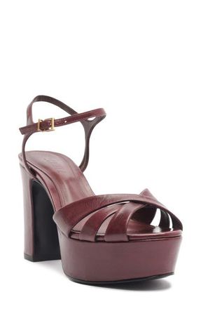 Schutz Keefa Kitten Heel Sandal in Vino at Nordstrom, Size 8.5