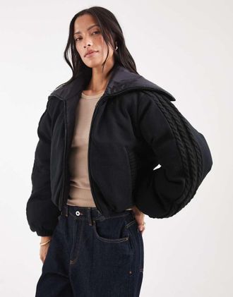 adidas Originals Piumino nero in maglia